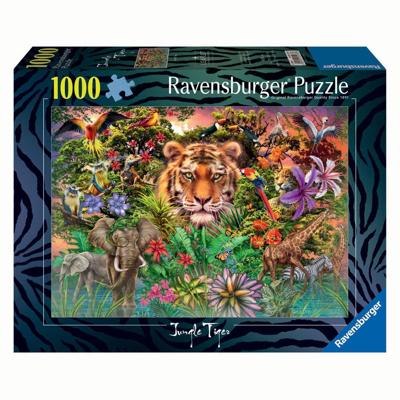 Merkloos / Sans Marque Ravensburger legpuzzel jungle tiger, 1000st.