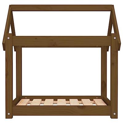 Hondenmand 71x55x70 cm massief grenenhout honingbruin