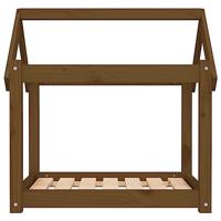 Hondenmand 71x55x70 cm massief grenenhout honingbruin - thumbnail