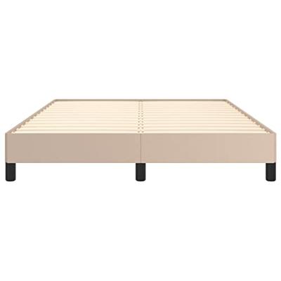 Bedframe kunstleer cappuccinokleurig 140x190 cm