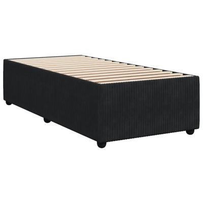 Bedframe zonder matras 100x200 cm fluweel zwart