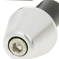 Vicma Handlebar plugs 17.5 mm silver, 656pl - thumbnail