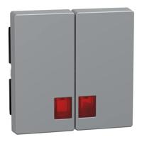 Merten MEG3456-0460 Wisselschakelaar Afdekking System M Aluminium 1 stuk(s) - thumbnail