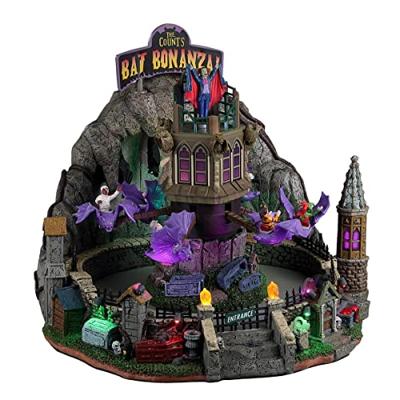Lemax the count&apos;s bat bonanza bewegend huisje Spooky Town 2022