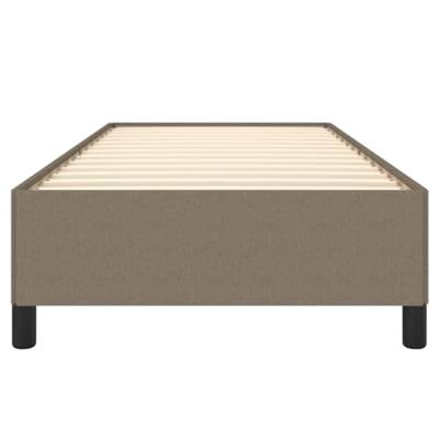 Bedframe zonder matras 100x200 cm stof taupe