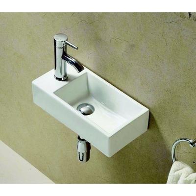 Fontein Sanilux Pax 40.5x20x10.5cm Keramiek Wit (Kraangat Links) Fontein Sanilux Pax 40.5x20x10.5cm Keramiek Wit (Kraangat Links)