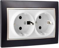 Plug-in basis Solera Europa erp60/2nu Bipolair Dubbel Zwart Ingebed, ingebouwd 250 V 16 A - thumbnail