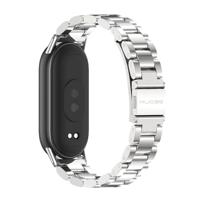 Stalen schakelband - Zilver - Xiaomi Smart Band 8 / 9 / 10 - thumbnail