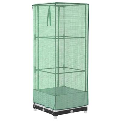Plantenbak verhoogd met kashoes 40x40x123 cm rattanlook