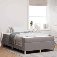 Bedframe met matras Taupe 120 x 190 cm Stof - thumbnail