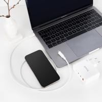 NANOCABLE 10.01.2301-L150-W - USB-C naar USB-C 3A kabel voor mobiele telefoons, tablets, laptops enz. USB 2.0, opladen tot 3 ampère, mannelijk-mannelijk, wit, 1,5 meter - thumbnail