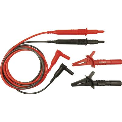 Cliff CIH29892 Veiligheidsmeetsnoerenset Stekker 4 mm Testpunt 1.20 m Rood, Zwart 1 stuk(s)