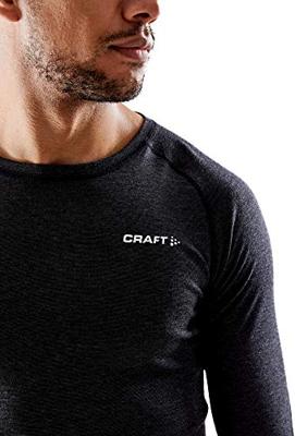 Craft 1909711 Core Wool Merino Set Men - Black Melange - XL - thumbnail