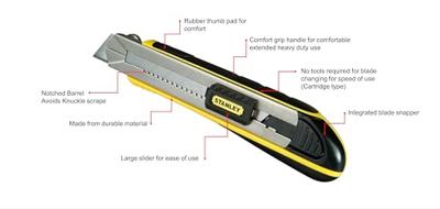 Stanley handgereedschap FatMax Afbreekmes 25mm - 0-10-486 - thumbnail
