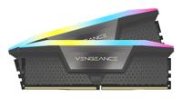 Corsair VENGEANCE RGB DDR5 Werkgeheugenset voor PC DDR5 64 GB 2 x 32 GB On-die ECC 5200 MHz 288-pins DIMM CL40-40-40-77 CMH64GX5M2B5200Z40K - thumbnail