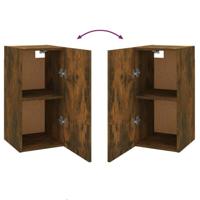 Tv-meubel 30,5x30x60 cm bewerkt hout gerookt eikenkleurig - thumbnail