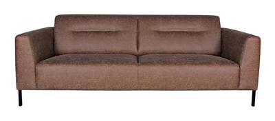 LABEL51 3-zits Bank 'Napoli' Microfiber, kleur Bruin