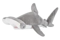 Wild Republic knuffel hamerhaai junior 38 cm pluche grijs/wit - thumbnail