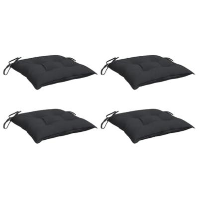 VidaXL Palletkussens 4 st 50x50x7 cm oxford stof zwart