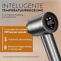 Ted Hilley Pro Ionic Föhn met diffuser Platinum Silver - thumbnail