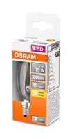 OSRAM HOMELIGHTING 4058075436701 LED-lamp Energielabel F (A - G) E14 Kaars 1.5 W = 15 W Warmwit (Ø x l) 35 mm x 100 mm 1 stuk(s) - thumbnail