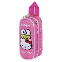 Sanrio 3D Double Pencil case Hello Kitty Funny Pink - thumbnail