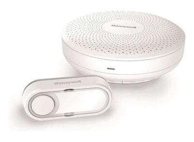 Honeywell - Bel Draadloos - 150M - 80 decibel - Rond - Wit Honeywell - Bel Draadloos - 150M - 80 decibel - Rond - Wit