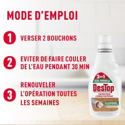 Destop Destop Onderhoud Leidingen Ecologisch Met Witte Azijn - 750 ml