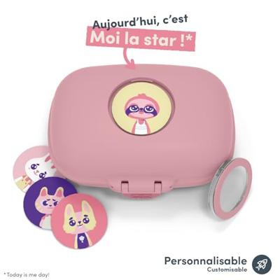 Lunchbox - MONBENTO - Luchtdichte snackbox - MB Gram Rose Blush