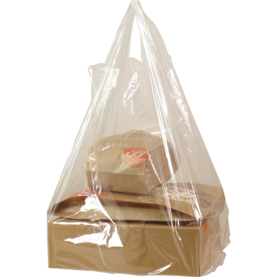 Tas | LDPE | 27x 6x47cm | hemddraagtas | transparant | 1000 stuks