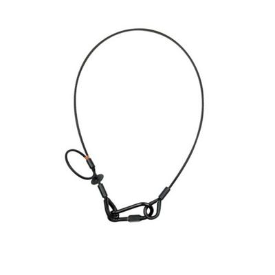 Showtec Saveking 5mm 1m safetykabel met rem 60 kg zwart