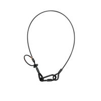 Showtec Saveking 5mm 1m safetykabel met rem 60 kg zwart - thumbnail