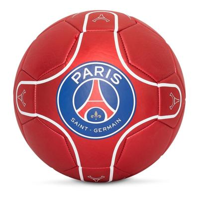 Paris Saint-Germain Voetbal metallic rood maat 5 (p24191)