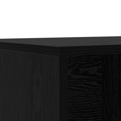 VidaXL Schoenenbank zwart eiken 102 x 35 x 35 cm bewerkt hout