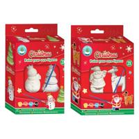 Grafix Schilder je eigen kerstfiguren, set van 2 stuks - thumbnail
