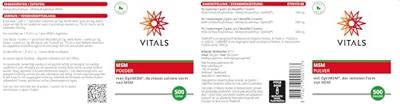 Vitals MSM Poeder Vitals MSM Poeder