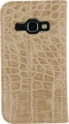 Mobilize Premium Book Case Samsung Galaxy J1 2016 Alligator Peanut Brown