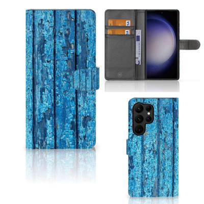 Samsung Galaxy S23 Ultra | Book Style Case | Wood Blue