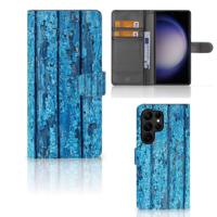 Samsung Galaxy S23 Ultra | Book Style Case | Wood Blue - thumbnail
