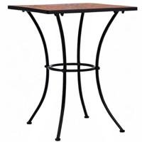 Bistrotafel mozaek 60 cm keramiek terracottakleurig - thumbnail