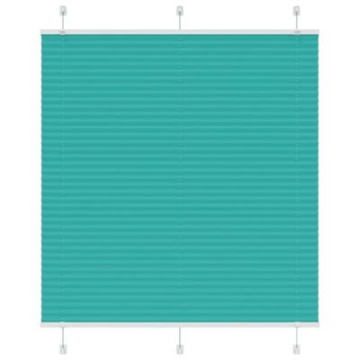 Pliss rolgordijn 120x100cm stofbreedte 119,4cm petrol groen Pliss rolgordijn 120x100cm stofbreedte 119,4cm petrol groen