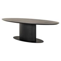 Richmond Ovale Eettafel 'Gordon' Eiken, 300 x 115cm, kleur Dark Coffee - thumbnail