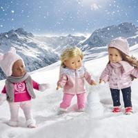 Corolle roze snowboots voor poppen, 36cm - thumbnail