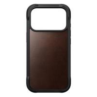Nomad Rugged Leather Case iPhone 17 Pro Rustic Brown Horween - thumbnail