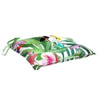 Stoelkussens 6 st 50x50x7 cm stof meerkleurig - thumbnail