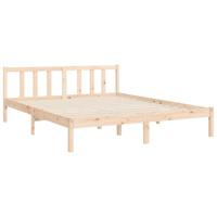 Bedframe zonder matras massief grenenhout 160x200 cm - thumbnail