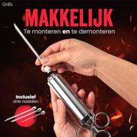 GrillX BBQ Marinade Spuit - thumbnail