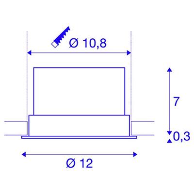 SLV 1004669 OCULUS LED-inbouwlamp LED vast ingebouwd Wit SLV 1004669 OCULUS LED-inbouwlamp LED vast ingebouwd Wit