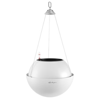 LECHUZA Bloempot - BOLA kleur 32 - Ø 32 × 25 - Complete set - Wit - 3 L