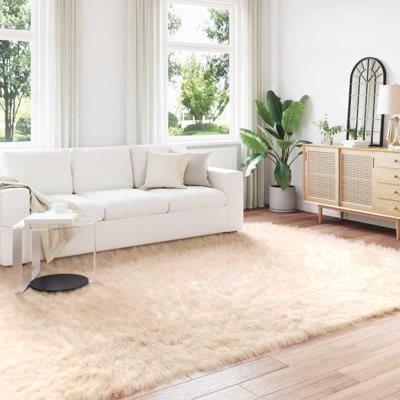 Nep Schapenvacht Tapijt Tafalla Beige 200 x 280 cm Polyester